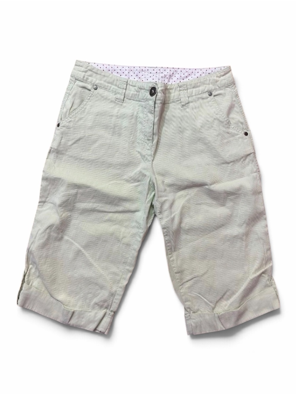 Style & Co Corduroy Light Green Long Shorts | Size: 8